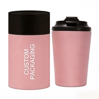 Kualitas Terbaik klasik 12oz gelas Kemah terisolasi 304 baja tahan karat cangkir Metal vakum mug dengan pegangan tangan tutup untuk susu kopi