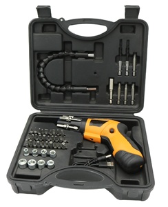 Cacciavite Elettrico Multifunzione Senza Fili, Mini Cacciavite a Batteria 3.6V con <span class=keywords><strong>Doppio</strong></span> Cuscinetto Pieghevole e Alimentazione al Litio - Product Image 1