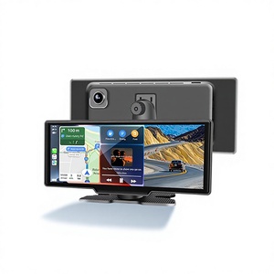 TOPSOURCE Modèle 10,26 pouces Interconnexion sans fil CarPlay Android Auto pour téléphone portable Enregistrement avant et arrière 4K pour <span class=keywords><strong>voiture</strong></span> - Product Image 1