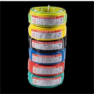 Wholesale BV BVR wire 1/1.5/2.5/4/6 square home decoration single core multi-strand flame retardant soft copper wire