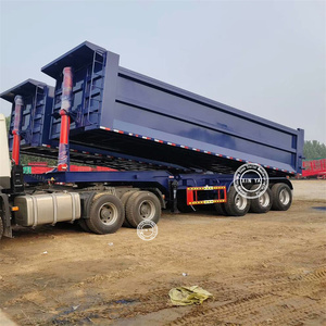 Vente directe de Chine Semi-remorques benne basculante hydraulique en forme de U, 3 ou 4 essieux, pour le <span class=keywords><strong>transport</strong></span> de sable, capacité 40 m³ et 50-100 tonnes, à vendre - Product Image 2