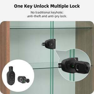 Serrure d'exposition en verre passive avec serrure antivol intelligente à clé électronique pour vitrines de vente au détail Affichage de produits de grande valeur - Product Image 3