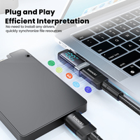 Toocki recién llegado PD 100W 480Mbps transmisión de datos codo pantalla digital OTG adpater USB C A Adaptador tipo C