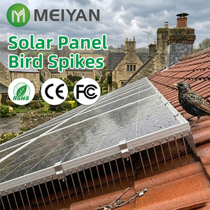 Solarpanel-Vogelabwehrspikes aus rostfreiem Edelstahl, umweltfreundlich, verstellbarer Schutz für kommerzielle Solaranlagen - Product Image 1