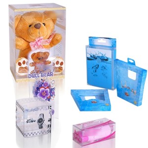 Nueva Caja de Embalaje de PVC Personalizada Transparente con Ganchos para Productos Digitales, Logotipo Imprimible - Product Image 2