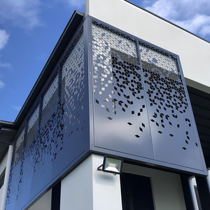 Panneau perforé en aluminium recyclable, écran métallique découpé au laser, revêtement architectural pour usage extérieur, pare-soleil, façade de bâtiment - Product Image 5
