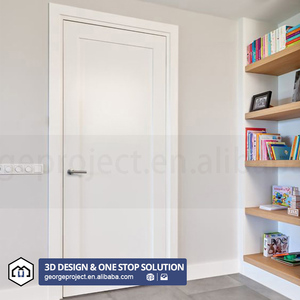 Porte Interne per Progetti Alberghieri Francesi, Porte Bianche Preassemblate Completamente Rifinite, Porte Interne Modellate Bianche per Case - Product Image 2