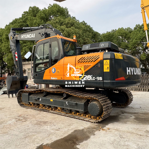 Excavadora de cadenas usada de 22 toneladas HYUNDAI 220-9S con motor Cummins original, excavadora de minería HYUNDAI 220 225 215 305 - Product Image 4