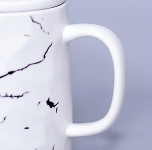 Tasse Simple et marbrée, noire, blanche, en céramique, pour couple, LOGO, cadeau de vacances, personnalisé, 20 pièces - Product Image 4