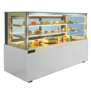 Luxo Comercial Tamanho Grande Padaria Vitrine Refrigerador Chiller Display Gabinete Bolo Refrigerador Showcase Para Loja