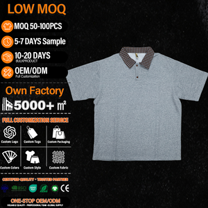 Polo personnalisé pour homme, manches courtes, col classique, pull-over, uniforme de golf, tee-shirt, OEM ODM, faible MOQ 50 pièces - Product Image 1
