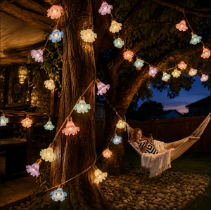 Guirlandes lumineuses décoratives en corde de jute, lumières LED féériques, blanc chaud, pour mariage, fête, décoration de la maison et du jardin - Product Image 3