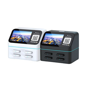 Estación de Alquiler de Baterías Portátiles con Código QR y Pantalla Publicitaria para Cargar Teléfonos, Laptops y Relojes Inteligentes - 4 Ranuras - Product Image 6
