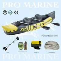 Pêche au leurre en stock Kayak gonflable Rafting PVC bateau 3.1-4m Double pagayeurs 1 an de garantie
