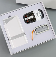 Coffret Cadeau d'Affaires Haut de Gamme avec Clavier, Souris et Batterie Externe Métalliques - Personnalisable, Style Professionnel, Cadeaux d'Entreprise pour Employés