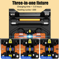 Máquina de Empalme de Fibra Óptica FTTH Project M5 Fusion Splicer con 6 Motores, Empalme Núcleo a Núcleo y Pantalla de 4.3 Pulgadas