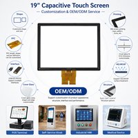 Écran tactile capacitif EverGlory 19 pouces PCAP avec verre Gorilla et contrôleur EETI USB RS232 pour HMI Kiosque