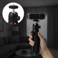 Support de projecteur mini personnalisé en plastique rigide, bâton de selfie, anneau lumineux, projection 10-80 pouces, résolution 1080p pour téléphone, utilisation en voyage