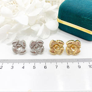 Boucles d'oreilles en argent S925 avec support creux pour cache-cernes, perles rondes de 6 à 8 mm, accessoires de perles DIY, tendance 21896 - Product Image 4