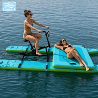 Vélo aquatique gonflable extra large à pont flottant avant, cadre en aluminium, rangement facile pour le lac, du fabricant chinois Lumark