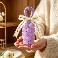 Savon artisanal parfumé aux raisins en cristal transparent, cadeau de la Saint-Valentin, savon avec nœud en corde tressée, boîte cadeau, emballage en vrac