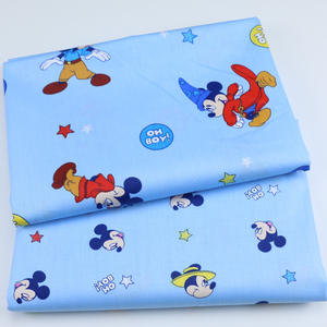 Sábana <span class=keywords><strong>de</strong></span> Diseño <span class=keywords><strong>de</strong></span> <span class=keywords><strong>Mickey</strong></span> <span class=keywords><strong>Mouse</strong></span>, 100% Algodón Peinado, Orgánica, Estampada, Tejido Twill, Ecológica, Suave y Cómoda, Funda para Pañales - Product Image 2