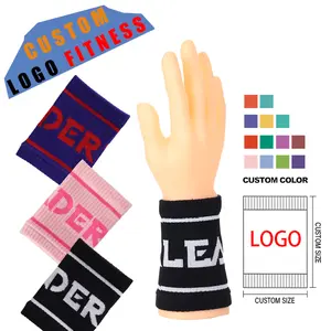 Custom Cross Fitness Wristbands With Logo Sport Sweatbands No Minimum Wrist Brace Support Promotional