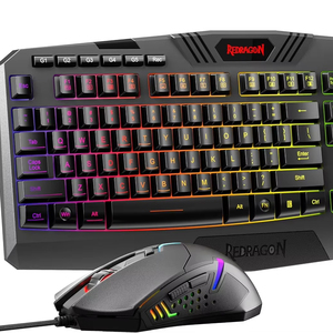 <span class=keywords><strong>Clavier</strong></span> et souris de jeu <span class=keywords><strong>Redragon</strong></span> S101-3 PRO, <span class=keywords><strong>clavier</strong></span> et souris programmables rétroéclairés RGB avec logiciel - Product Image 1