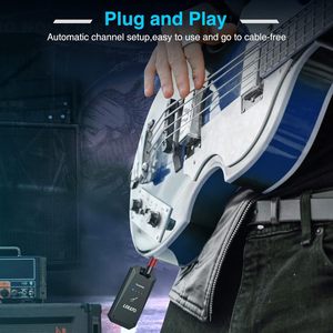 LEKATO 5.8G Upgrade Rechargeable Wireless <b>Guitar</b> System Super Long 8 Hours Battery Life 8 Hours Receiver and Transmitter - Product Image 5