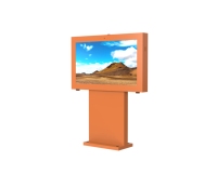 Kios Digital Signage Luar Ruangan Mode Lanskap Tahan Air Kecerahan Tinggi Sensor Cahaya Otomatis