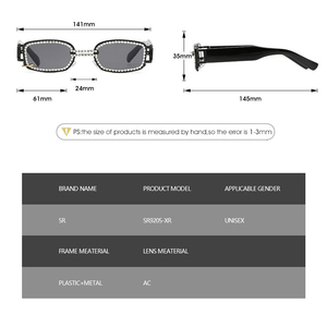 Monturas de anteojos de PC para mujer, lo más nuevo, de lujo, con diamantes de imitación, <span class=keywords><strong>otras</strong></span> gafas, gafas de sol para mujer, gafas de sol - Product Image 3