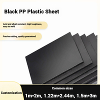 Feuilles de plastique polypropylène (PP) de qualité alimentaire sur mesure, vente directe d'usine, blanc/gris, épaisseur 3-40 mm, sur mesure
