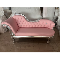 Chaise longue inclinable en bois massif de style européen avec motif rose, canapé-lit décontracté pour chambre à coucher, salon et bureau