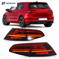 Feux arrière LED Henxin à clignotants séquentiels pour VW Golf 7/7.5 MK7/MK7.5 2013-2018 Fumé/Teinté Rétrofit/Amélioration