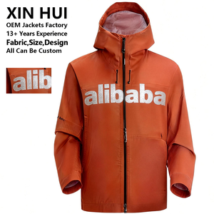 Chaqueta Impermeable de Invierno para Hombre, de Poliéster, con Cuello Alto, de Alta Calidad de Fábrica, Cortavientos Informal Personalizado al por Mayor - Product Image 1