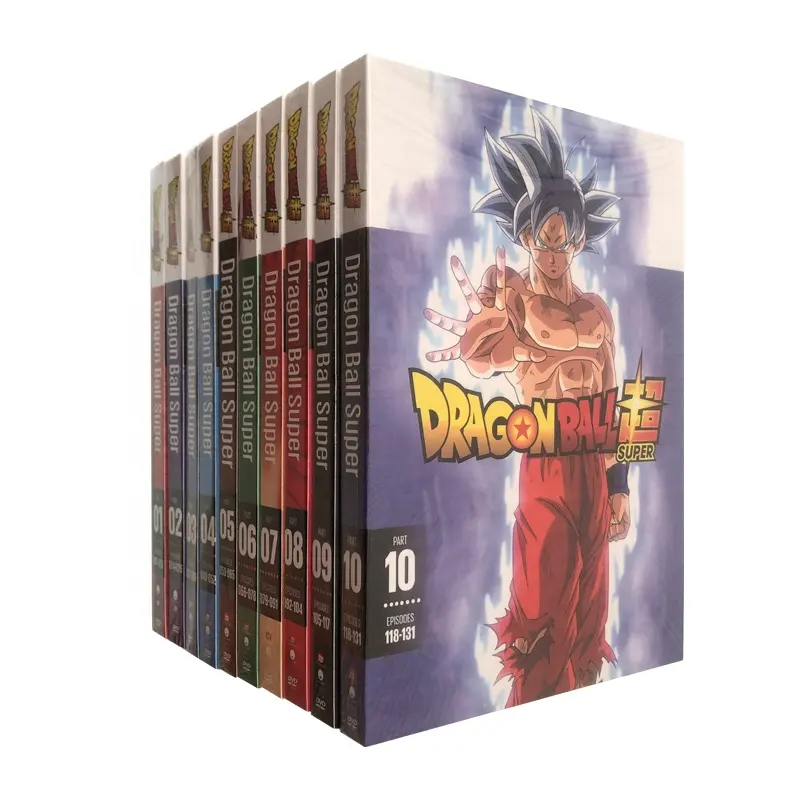 Ddp expédition fabricant DVD BOXED SETS FILMS émission de télévision Duplication de disque Usine d'impression Dragon Ball super Saison 1-10 20DVD