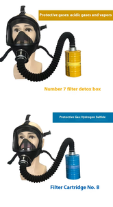 Masque à gaz intégral en silicone homologué CE, respirateur de haute qualité pour pesticides, produits chimiques, incendies, peinture en aérosol et formaldéhyde - Product Image 3