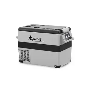 CF45 Ponsel Mobil Lemari Es Freezer untuk Kapal Laut Medis AC/DC 12/24V DC Kompresor Kulkas dan freezer 2 In 1 Cooler Box