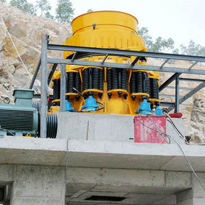 เครื่องบดกรวยไซมอนส์แบบงานหนักสำหรับบดแร่ทองแดงและทองคำขั้นที่สอง ปรับแต่งได้พร้อมตะแกรงสั่นและสายพานลำเลียง - Product Image 2