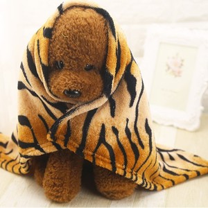 Pet Tiger Print Blanket Warm Flannel Soft For Dogs <b>Cats</b> Autumn Winter Bed <b>Mat</b> Cozy Pet Bedding - Product Image 3