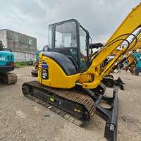 Excavatrice Komatsu PC40MR d'occasion de haute qualité, 4 tonnes, peinture non affinée, pour travaux de construction