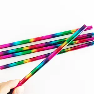散装木材激光彩虹铅笔变色笔hb石墨铅笔