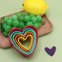 2024 Fabriek Directe Verkoop Liefde Vijfpuntige Ster Rond Vierkant Fruit Gesneden Keuken Bakdecoratie Geometrische Figuren Koekjessnijder