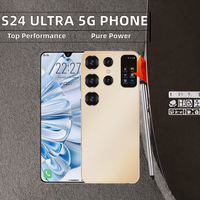 Téléphone mobile débloqué 5G CDMA personnalisé S24 Ultra, écran 6,8 pouces 120 Hz, 16 Go + 1 To, Android 13, double SIM, batterie 7000 mAh