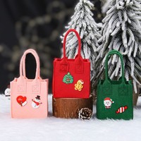 Sacs cadeaux de Noël, sacs à bonbons, sacs fourre-tout en forme de pomme, sacs en tissu de chanvre, style européen et américain