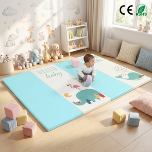 <span class=keywords><strong>Tapis</strong></span> de jeu pour bébé personnalisé OEM, dessin animé flamant rose, éléphant, baleine, <span class=keywords><strong>tapis</strong></span> pliable en <span class=keywords><strong>mousse</strong></span> XPE, vente en gros pour les garderies - Product Image 1