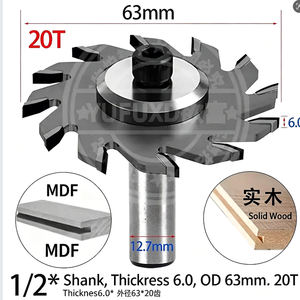 Lame de scie industrielle YUFU en diamant PCD pour le travail du bois, rainurage en T, découpe laser, soudure haute fréquence, OEM disponible - Product Image 5