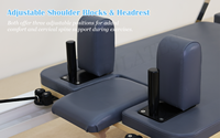 Tmax Commercial Pilates Reformer dengan Tower, Reformer Pilates Aluminium yang Kokoh, Pelapis Khusus, Cama De Pilates, Bersertifikasi CE ISO