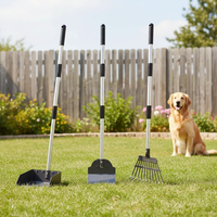 Ensemble de ramasse-crottes pour chien industriel haut de gamme avec poignée réglable, pour une collecte efficace des déchets d'animaux sans effort et sans se pencher, ODM