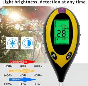 Medidor de temperatura leve pH umidade do solo digital para fazenda jardim incluindo combinação ferramenta OEM personalização Hard Case pacote - Product Image 4